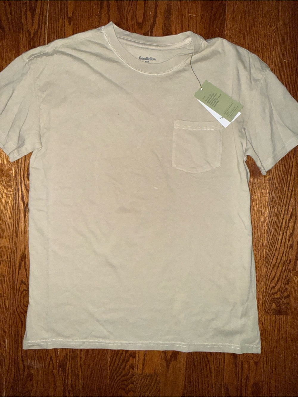 Goodfellow & Co Short-Sleeve Pocket Tee in Beige